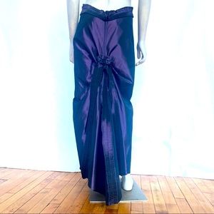 Vintage Roman Keflay Purple Satin Skirt